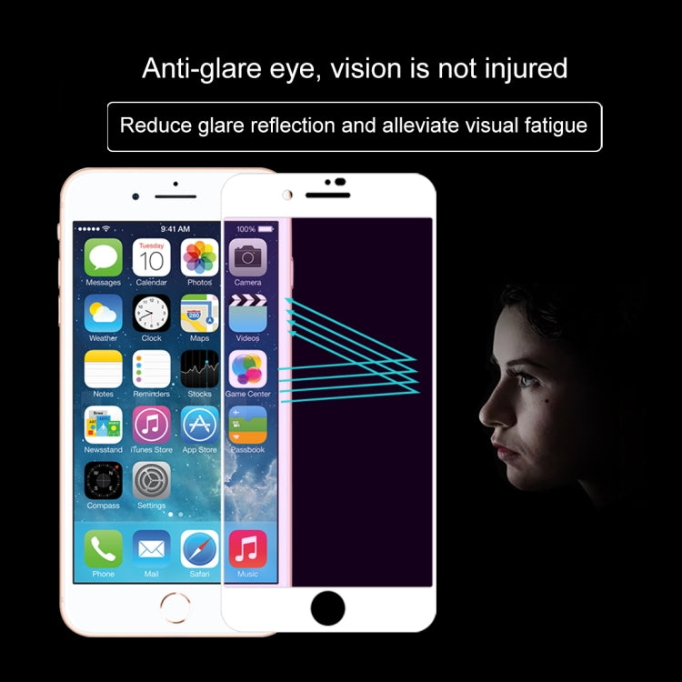 Anti-scratch 9H 10D Full Screen Purple-ray Tempered Glass Film for iPhone 8 Plus & 7 Plus