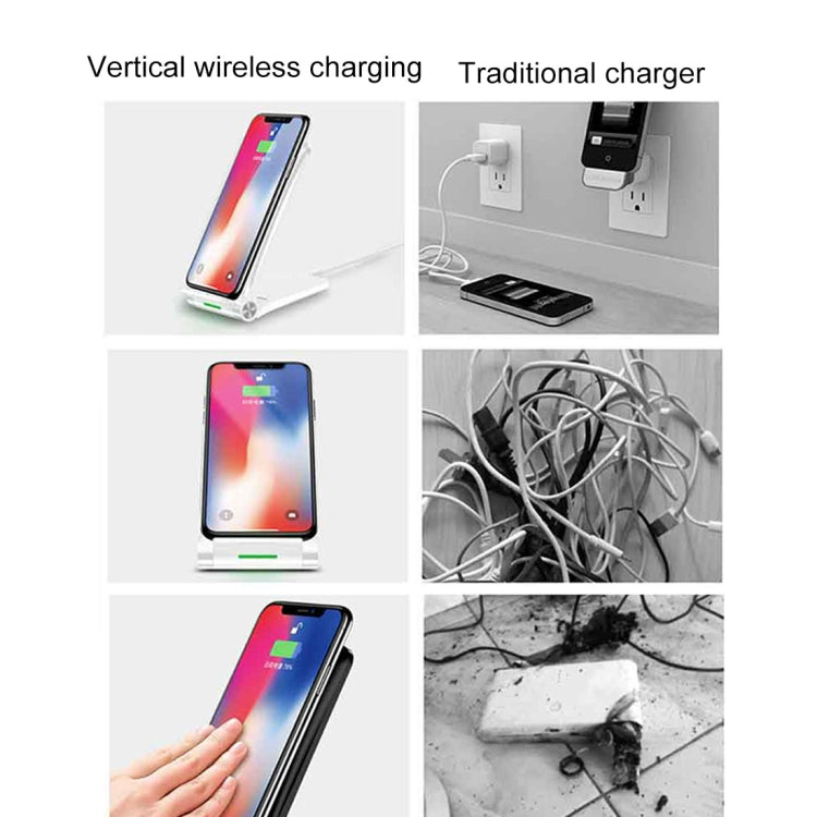 TOTUDESIGN CACW-020 Skyscraper Series Round 10W Fast Charging Qi Wireless Charger Pad, For iPhone, Galaxy, Huawei, Xiaomi, LG, HTC and Other Smart Phones