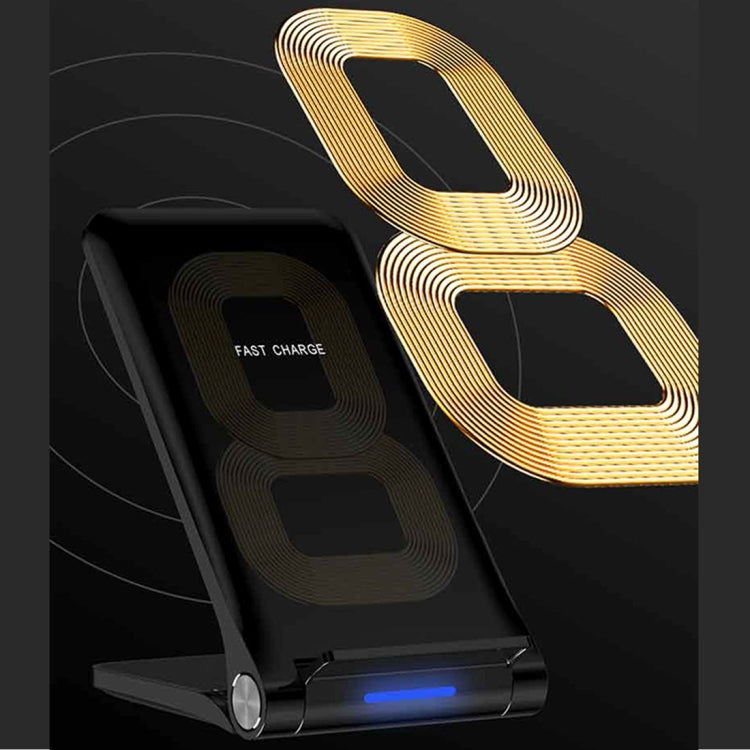 TOTUDESIGN CACW-020 Skyscraper Series Round 10W Fast Charging Qi Wireless Charger Pad, For iPhone, Galaxy, Huawei, Xiaomi, LG, HTC and Other Smart Phones