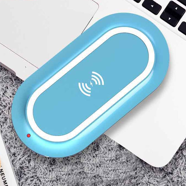 TOTUDESIGN CACW-016 Zeus Series Round 10W Fast Charging Qi Wireless Charger Pad, For iPhone, Galaxy, Huawei, Xiaomi, LG, HTC and Other Smart Phones (Blue)
