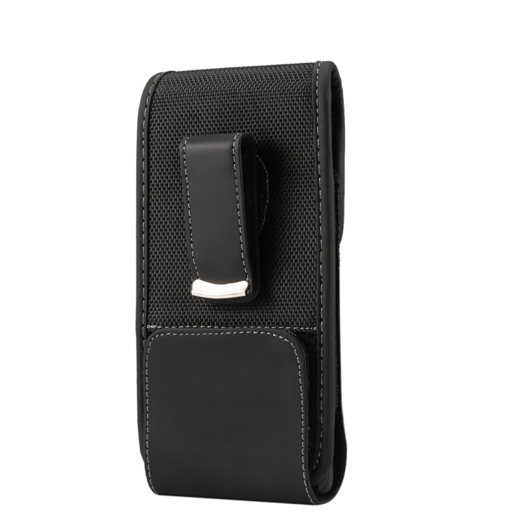 Universal Durable Vertical Oxford Cloth Waist Bag for 4.7-5.3 inch Mobile-phone (Black)