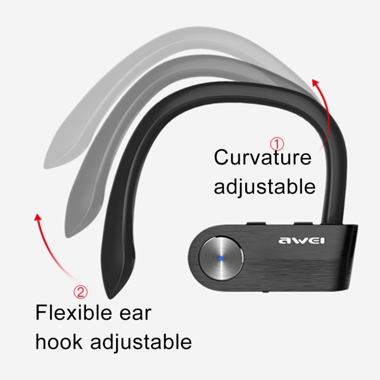 AWEI T2 Sports Headset IPX4 Waterproof Wireless Bluetooth V4.2 In-ear Stereo Earphone, Support TWS, For iPhone, Samsung, Huawei, Xiaomi, HTC and Other Smartphones