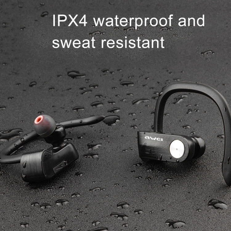 AWEI T2 Sports Headset IPX4 Waterproof Wireless Bluetooth V4.2 In-ear Stereo Earphone, Support TWS, For iPhone, Samsung, Huawei, Xiaomi, HTC and Other Smartphones
