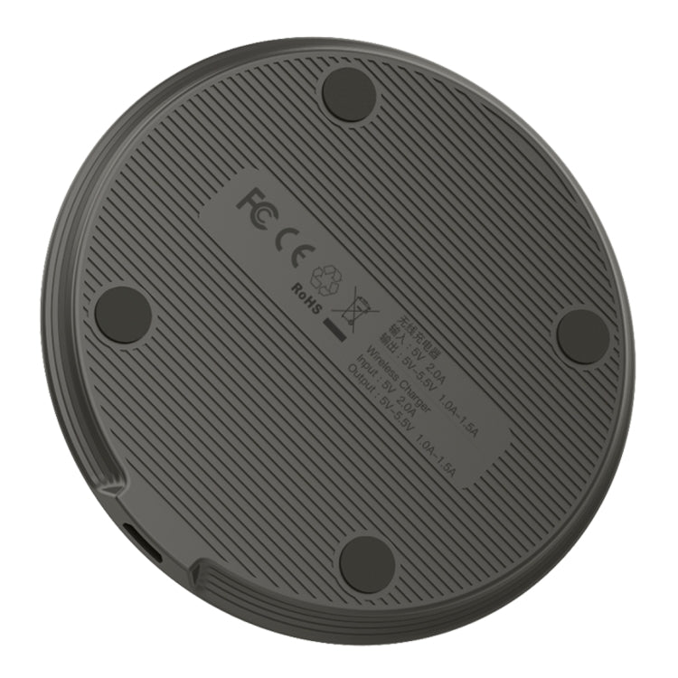 HAMTOD DC 5V 2A 8mm Fast Charging Pad Qi Wireless Charger with Indicator Light, For iPhone, Galaxy, Huawei, Xiaomi, LG, HTC and Other QI Standard Smart Phones