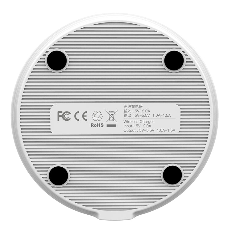 HAMTOD DC 5V 2A 8mm Fast Charging Pad Qi Wireless Charger with Indicator Light, For iPhone, Galaxy, Huawei, Xiaomi, LG, HTC and Other QI Standard Smart Phones