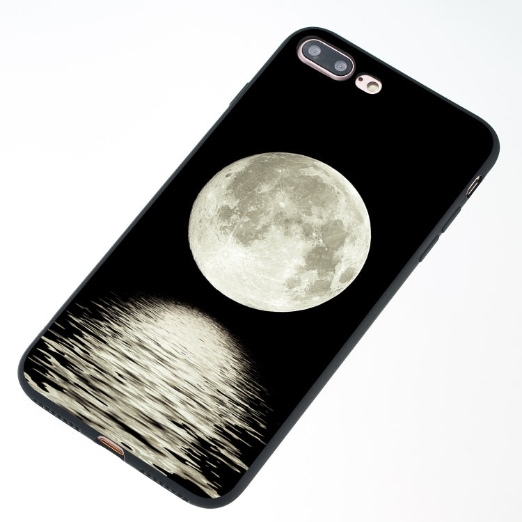 Moon Painted Pattern Soft TPU Case for iPhone 8 Plus & 7 Plus