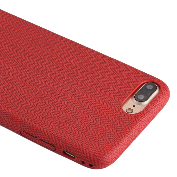For iPhone 8 Plus & 7 Plus TPU Wave Pattern Protective Back Cover Case