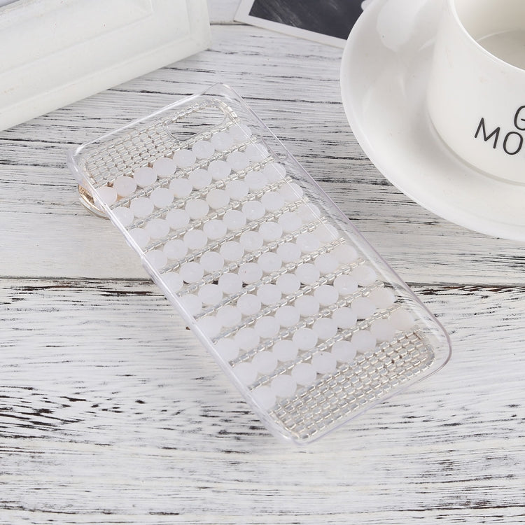 For iPhone 8 Plus & 7 Plus Crystal Inlaid Beaded Bowknot Decor Hard PC Protective Back Case
