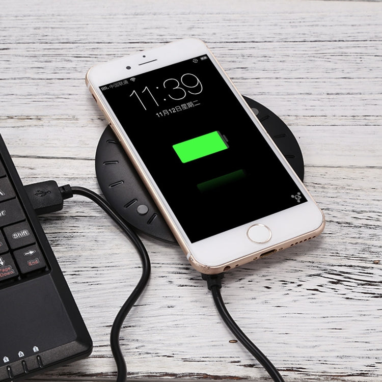 5V 2A Fast Charging Qi Wireless Charger Pad Station with Micro USB Cable
