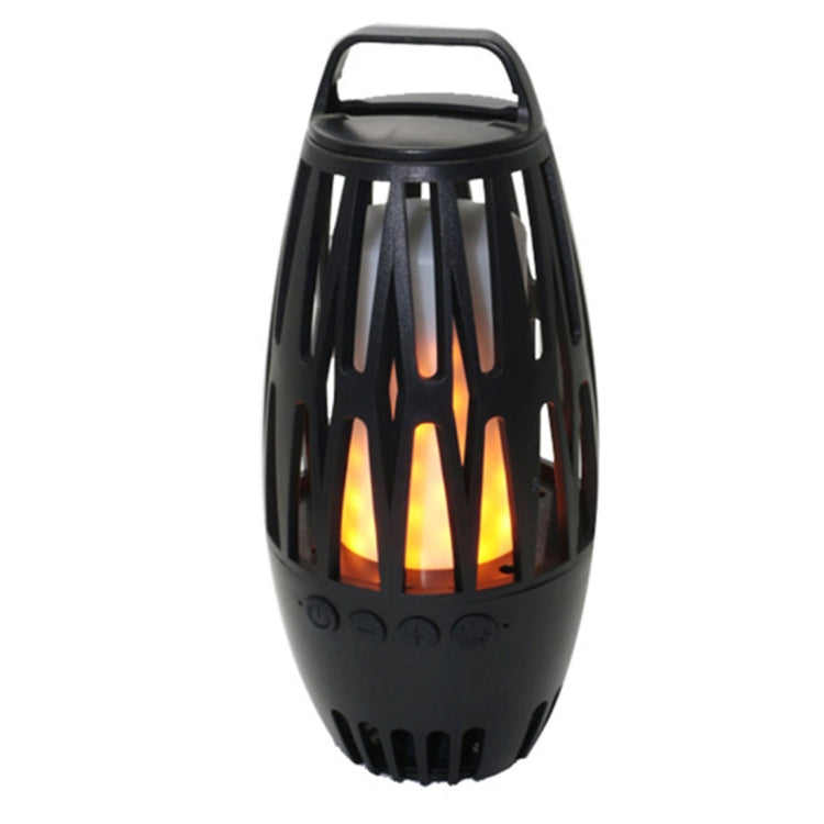 LED Flame Lamp Wireless Bluetooth Speaker, For iPhone, Samsung, Huawei, Xiaomi, HTC and Other Smartphones (Black)