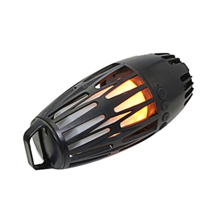 LED Flame Lamp Wireless Bluetooth Speaker, For iPhone, Samsung, Huawei, Xiaomi, HTC and Other Smartphones (Black)