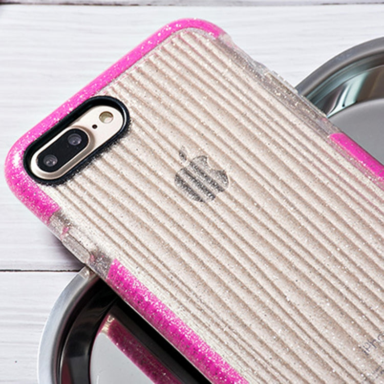 Shiny Glass Powder Ripples Pattern TPU Case for iPhone 8 Plus & 7 Plus