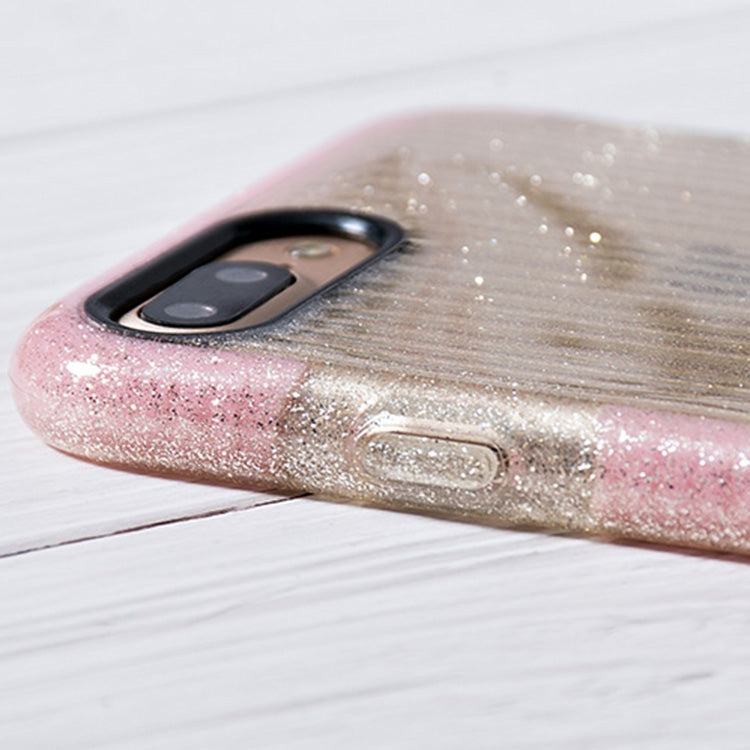 Shiny Glass Powder Ripples Pattern TPU Case for iPhone 8 Plus & 7 Plus