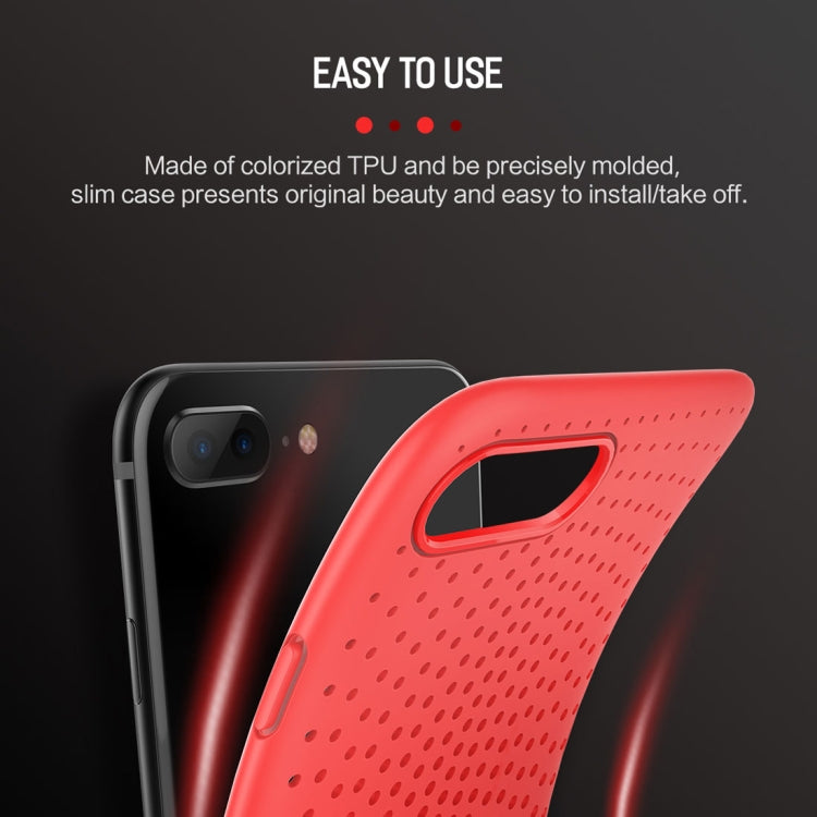 ROCK Dot Series for iPhone 8 Plus & 7 Plus Mesh Style TPU Breathable Soft Protective Back Cover Case