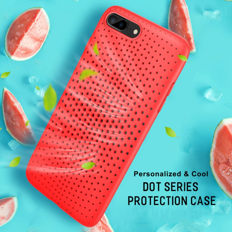 ROCK Dot Series for iPhone 8 Plus & 7 Plus Mesh Style TPU Breathable Soft Protective Back Cover Case