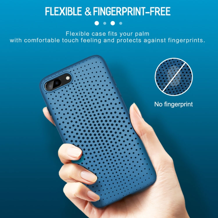 ROCK Dot Series for iPhone 8 Plus & 7 Plus Mesh Style TPU Breathable Soft Protective Back Cover Case
