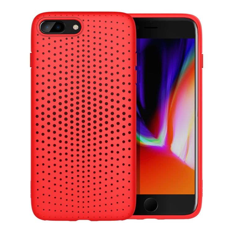 ROCK Dot Series for iPhone 8 Plus & 7 Plus Mesh Style TPU Breathable Soft Protective Back Cover Case