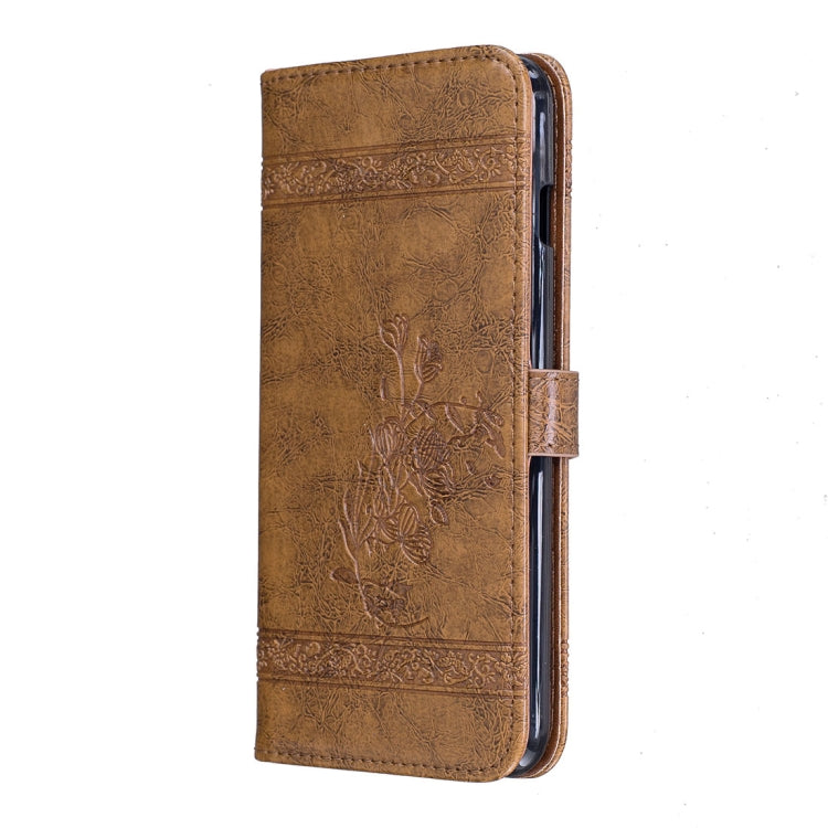For iPhone 8 Plus & 7 Plus Retro Oil Wax Texture Horizontal Flip Embossed Leather Case with Holder & Card Slots & Wallet & Photo Frame & Lanyard