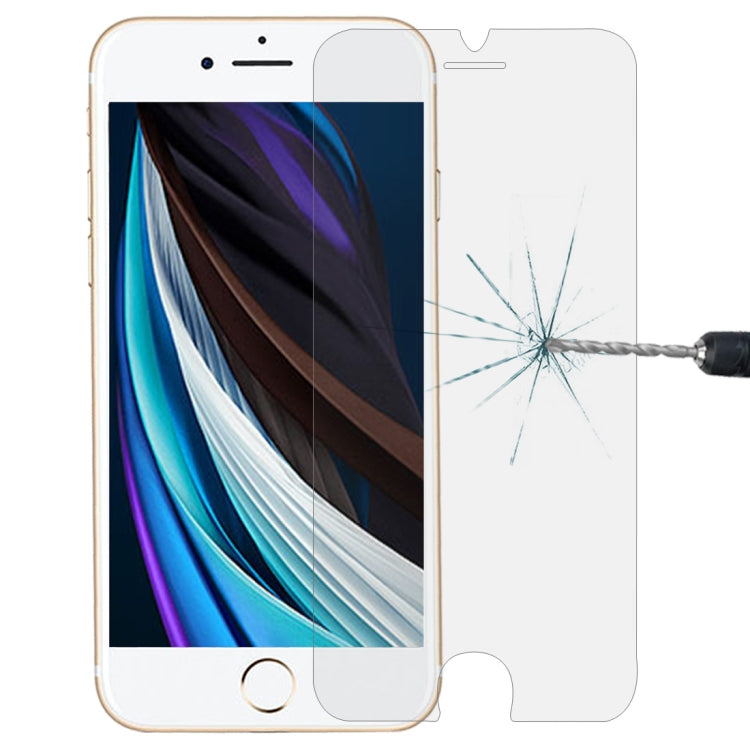 For iPhone SE 2022 / SE 2020 Middle Arc EdgeTempered Glass Film