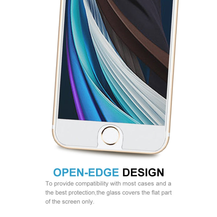 For iPhone SE 2022 / SE 2020 10pcs Middle Arc EdgeTempered Glass Film