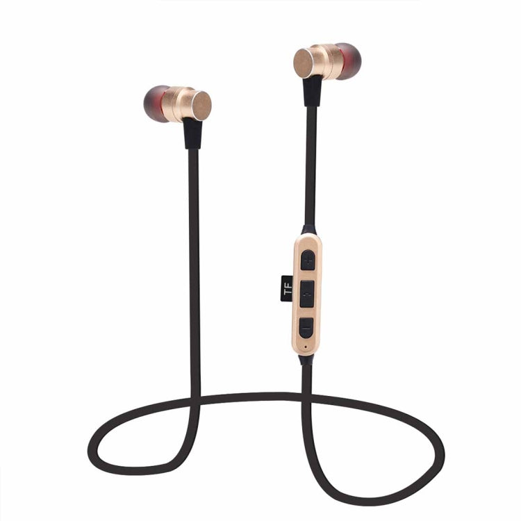 ST-K5 Wireless Magnetic Earbuds Bluetooth Sports Stereo MP3 Headset with TF Card Slot, For iPhone, Galaxy, Huawei, Xiaomi, LG, HTC and Other Smart Phones