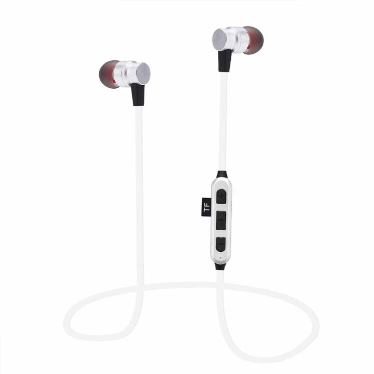 ST-K5 Wireless Magnetic Earbuds Bluetooth Sports Stereo MP3 Headset with TF Card Slot, For iPhone, Galaxy, Huawei, Xiaomi, LG, HTC and Other Smart Phones