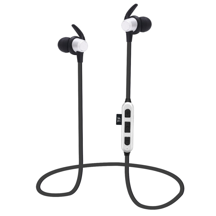 ST-K6 Wireless Magnetic Earbuds Bluetooth Sports Stereo MP3 Headset with TF Card Slot, For iPhone, Galaxy, Huawei, Xiaomi, LG, HTC and Other Smart Phones