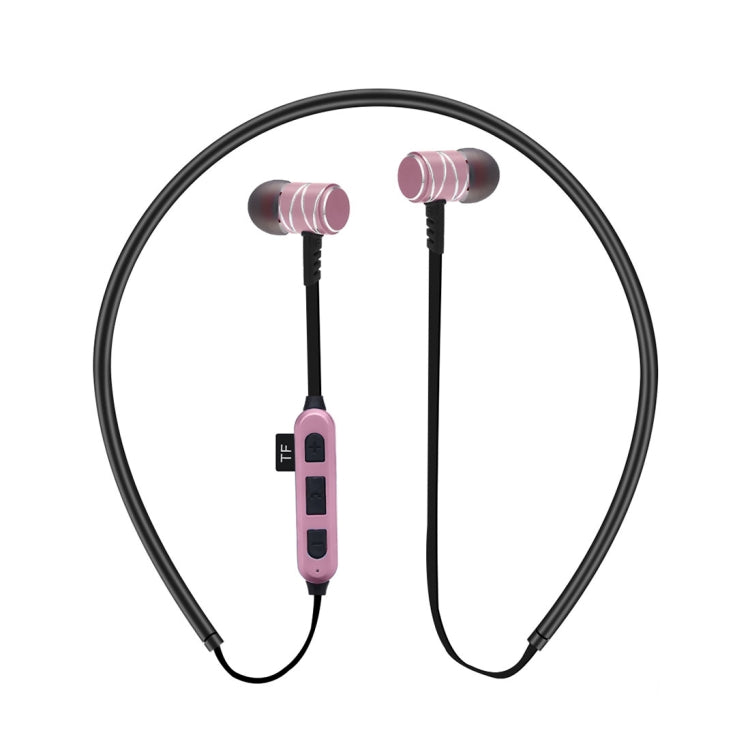 ST-K1 Wireless Magnetic Earbuds Bluetooth Sports Stereo MP3 Headphones with TF Card Slot, For iPhone, Galaxy, Huawei, Xiaomi, LG, HTC and Other Smart Phones