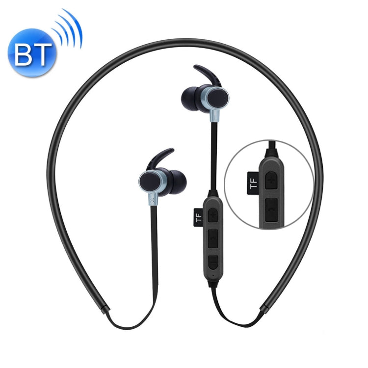 ST-K3 Wireless Magnetic Earbuds Bluetooth Sports Stereo MP3 Headphones with Mic & TF Card Slot, For iPhone, Galaxy, Huawei, Xiaomi, LG, HTC and Other Smart Phones