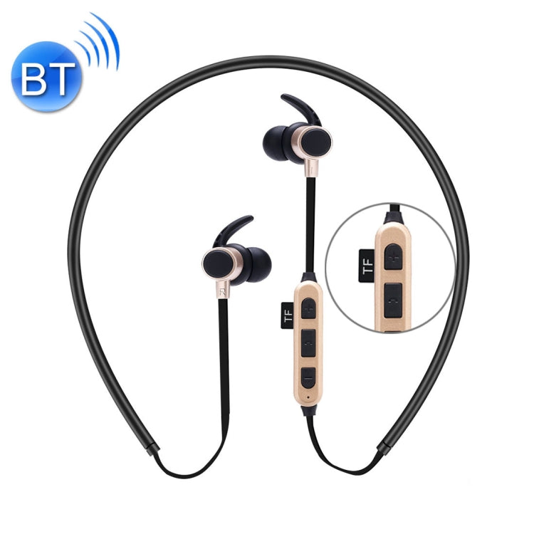 ST-K3 Wireless Magnetic Earbuds Bluetooth Sports Stereo MP3 Headphones with Mic & TF Card Slot, For iPhone, Galaxy, Huawei, Xiaomi, LG, HTC and Other Smart Phones