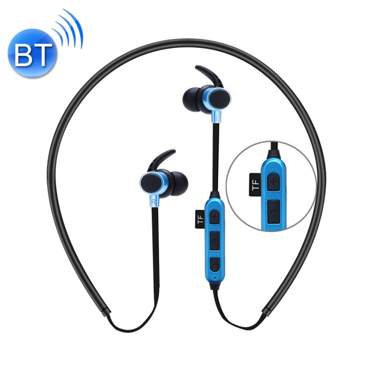 ST-K3 Wireless Magnetic Earbuds Bluetooth Sports Stereo MP3 Headphones with Mic & TF Card Slot, For iPhone, Galaxy, Huawei, Xiaomi, LG, HTC and Other Smart Phones