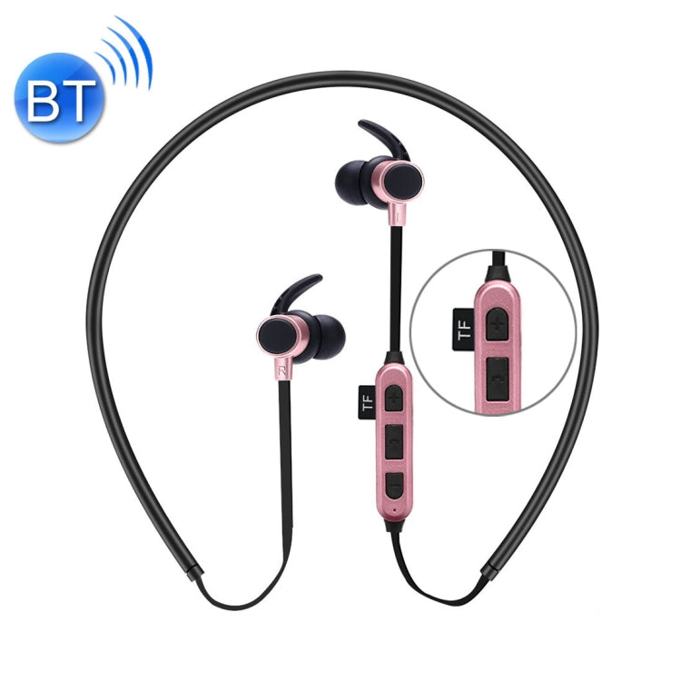 ST-K3 Wireless Magnetic Earbuds Bluetooth Sports Stereo MP3 Headphones with Mic & TF Card Slot, For iPhone, Galaxy, Huawei, Xiaomi, LG, HTC and Other Smart Phones