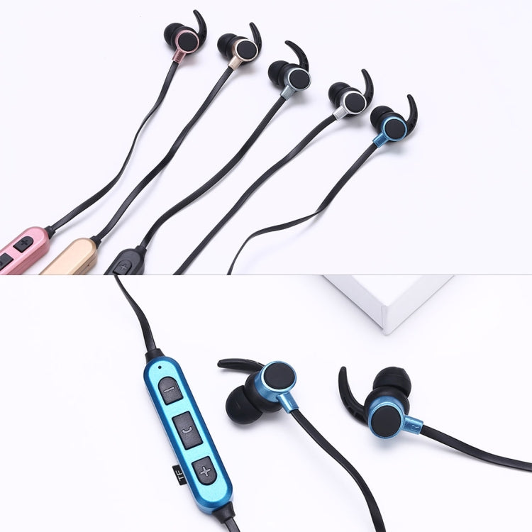 ST-K3 Wireless Magnetic Earbuds Bluetooth Sports Stereo MP3 Headphones with Mic & TF Card Slot, For iPhone, Galaxy, Huawei, Xiaomi, LG, HTC and Other Smart Phones