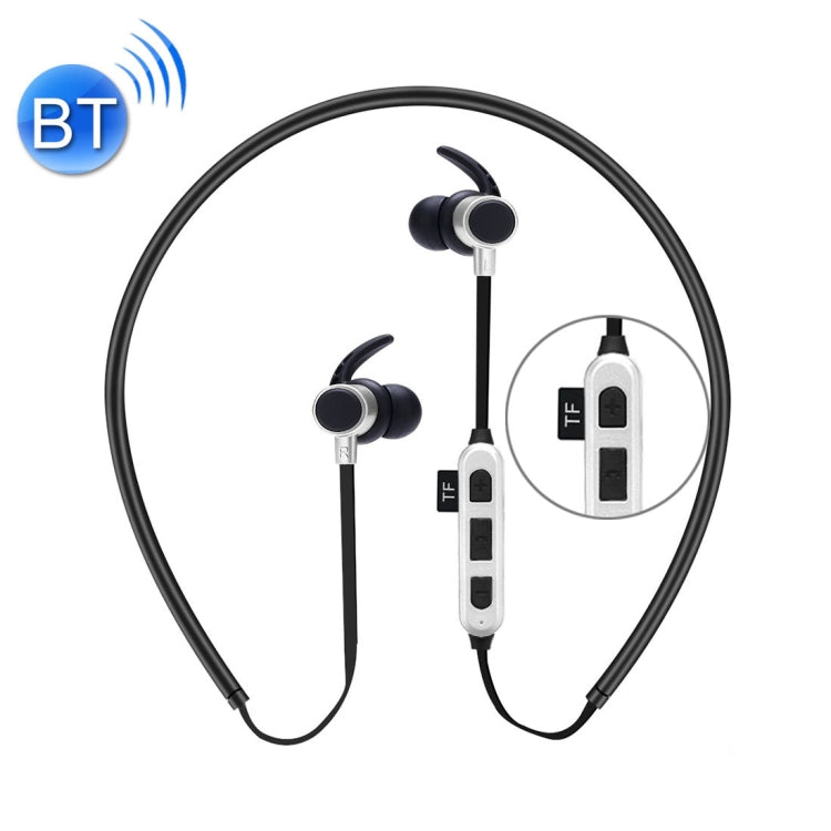ST-K3 Wireless Magnetic Earbuds Bluetooth Sports Stereo MP3 Headphones with Mic & TF Card Slot, For iPhone, Galaxy, Huawei, Xiaomi, LG, HTC and Other Smart Phones
