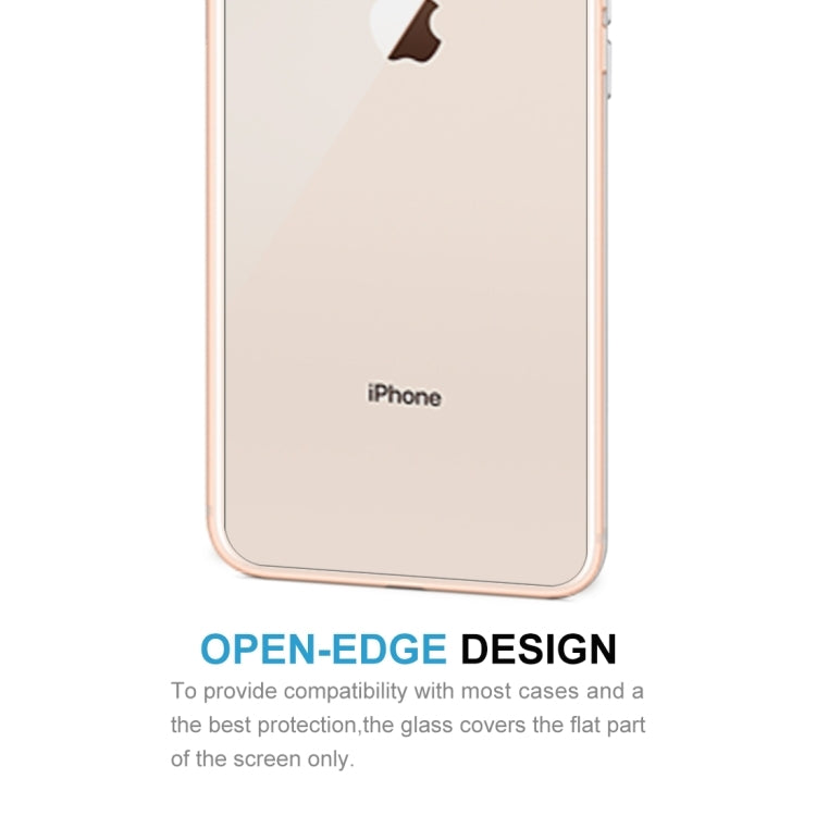 100 PCS for iPhone 8 Plus & 7 Plus 0.3mm 9H Surface Hardness 2.5D Curved Edge Explosion-proof Premium Tempered Glass Back Screen Protector