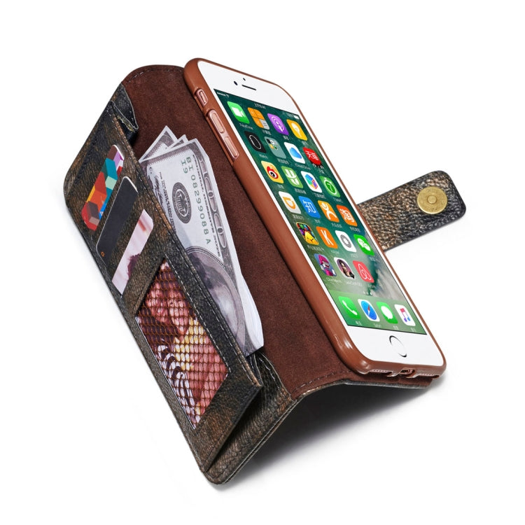 For iPhone 8 Plus & 7 Plus Retro Literary Forest Series Horizontal Flip Leather Case with Holder & Card Slot & Wallet & Photo Frame