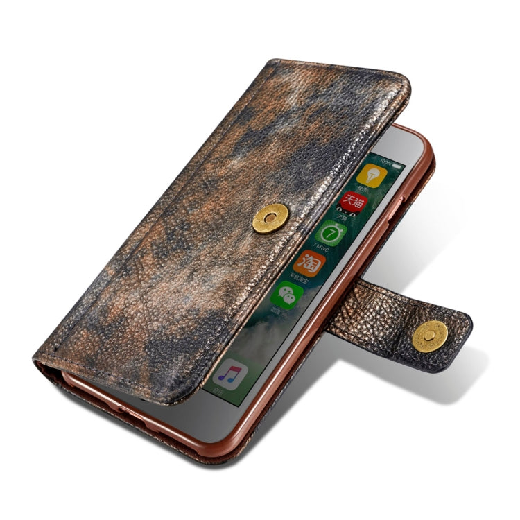 For iPhone 8 Plus & 7 Plus Retro Literary Forest Series Horizontal Flip Leather Case with Holder & Card Slot & Wallet & Photo Frame