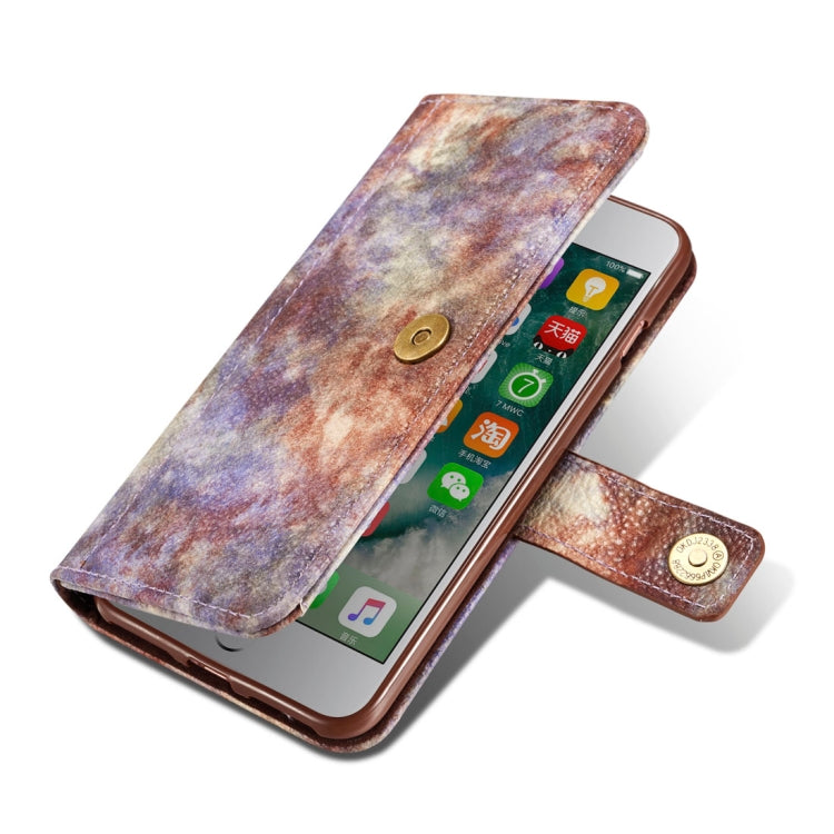 For iPhone 8 Plus & 7 Plus Retro Literary Forest Series Horizontal Flip Leather Case with Holder & Card Slot & Wallet & Photo Frame
