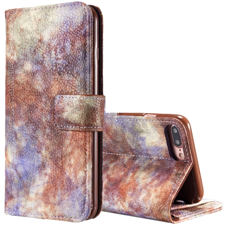 For iPhone 8 Plus & 7 Plus Retro Literary Forest Series Horizontal Flip Leather Case with Holder & Card Slot & Wallet & Photo Frame