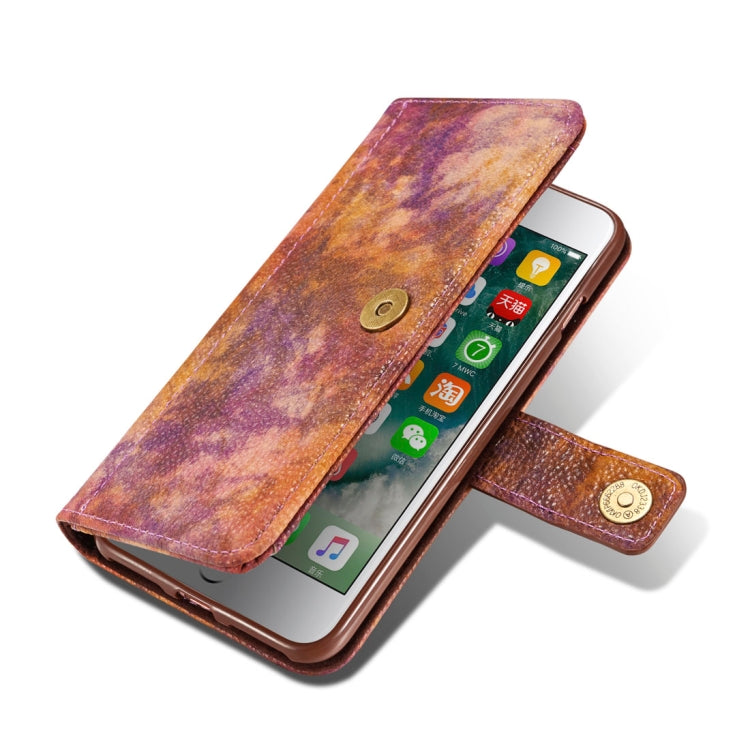 For iPhone 8 Plus & 7 Plus Retro Literary Forest Series Horizontal Flip Leather Case with Holder & Card Slot & Wallet & Photo Frame