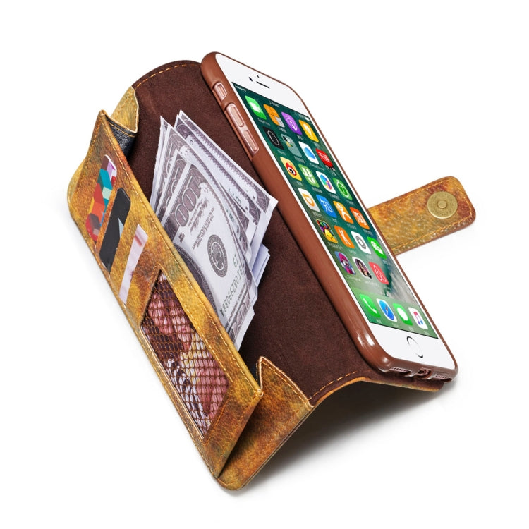 For iPhone 8 Plus & 7 Plus Retro Literary Forest Series Horizontal Flip Leather Case with Holder & Card Slot & Wallet & Photo Frame
