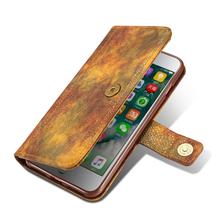 For iPhone 8 Plus & 7 Plus Retro Literary Forest Series Horizontal Flip Leather Case with Holder & Card Slot & Wallet & Photo Frame