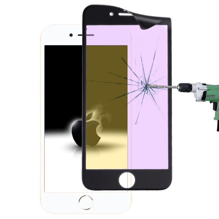 Ultra Thin 9H 3D Anti Blue-ray Full Screen Carbon Fiber Tempered Glass Film for  iPhone 8 Plus & 7 Plus