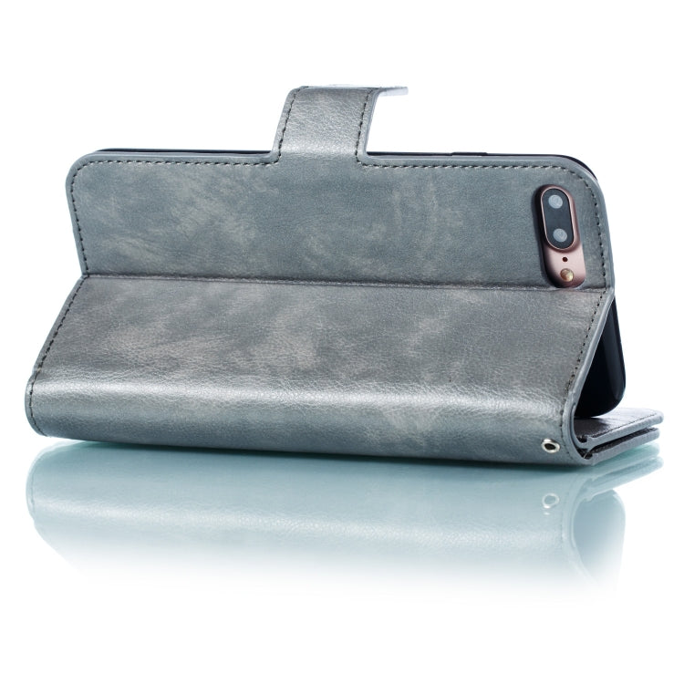 Litchi Texture Horizontal Flip Leather Case for iPhone 7 Plus, with Nine Card Slots & Wallet & Photo Frame