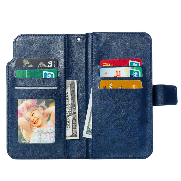 Litchi Texture Horizontal Flip Leather Case for iPhone 7 Plus, with Nine Card Slots & Wallet & Photo Frame