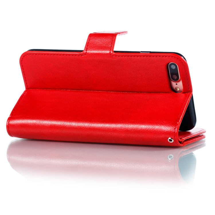 Litchi Texture Horizontal Flip Leather Case for iPhone 7 Plus, with Nine Card Slots & Wallet & Photo Frame
