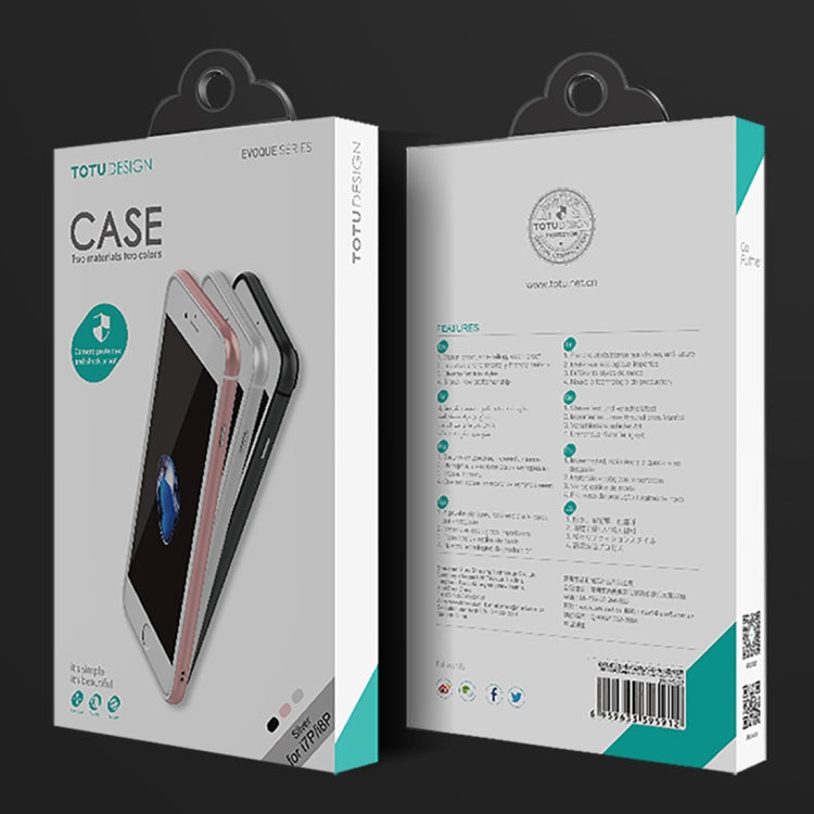 TOTUDESIGN for iPhone 8 Plus & 7 Plus TPU + PC Dropproof Protective Bumper Frame