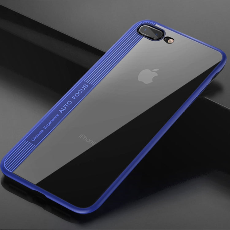 TOTUDESIGN for iPhone 8 Plus & 7 Plus TPU + PC Dropproof Protective Back Cover Case (Blue)