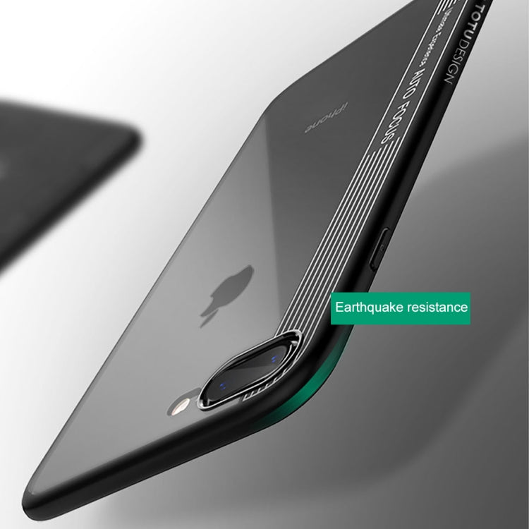 TOTUDESIGN for iPhone 8 Plus & 7 Plus TPU + PC Dropproof Protective Back Cover Case (Blue)