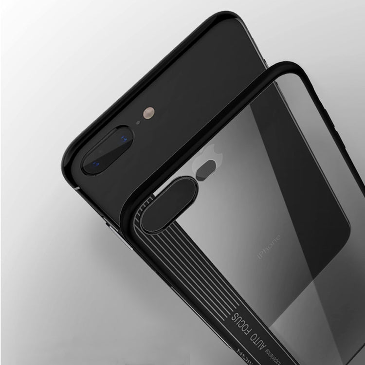 TOTUDESIGN for iPhone 8 Plus & 7 Plus TPU + PC Dropproof Protective Back Cover Case (Blue)